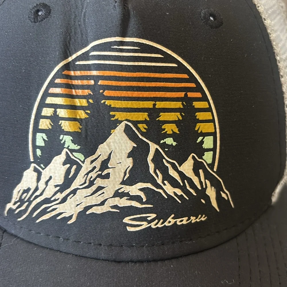 Subaru Blue and White Trucker Hat